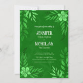 Versieringen van legante bloemen en bladeren voor kaart (Voorkant)