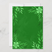 Versieringen van legante bloemen en bladeren voor  kaart (Achterkant)