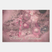 Versieringen Vergroente kerstroze Silver Holiday B Inpakpapier Vel (Voorkant 3)