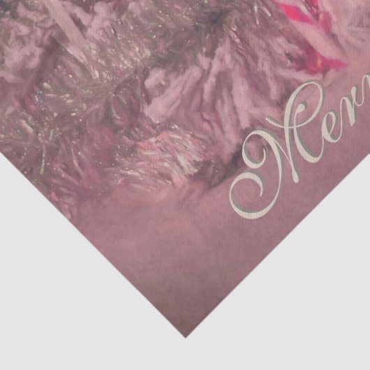 Versieringen Vergroente kerstroze Silver Holiday B Tissuepapier (Detail)