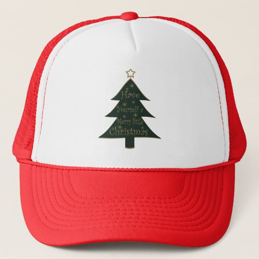 Versieringen voor de kerstdenboom trucker pet (Voorkant)