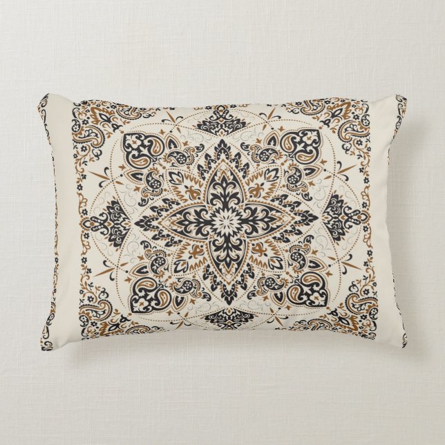  versierpaisley Bandana Print, zijdehals Accent Kussen (Voorkant)