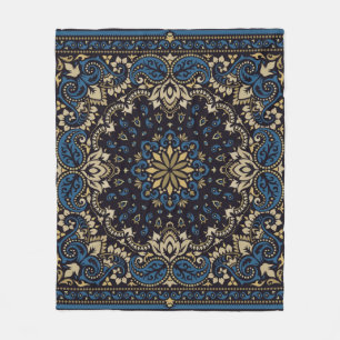 versierpaisley Bandana Print, zijdehals Fleece Deken