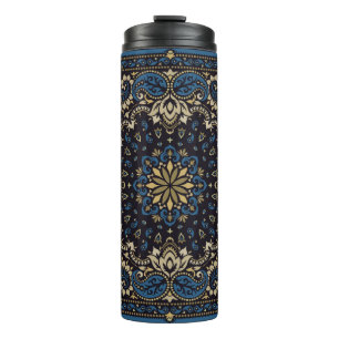 versierpaisley Bandana Print, zijdehals Thermosbeker