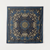  versierpaisley Bandana Print, zijdehals Wandkleed (Voorkant (horizontaal))