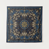 versierpaisley Bandana Print, zijdehals Wandkleed (Voorkant)