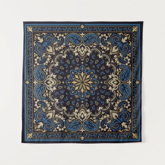  versierpaisley Bandana Print, zijdehals Wandkleed (Voorkant)