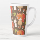 Versileerde koekjes van houtlanddieren latte mok (Rechts)