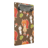 Versileerde koekjes van houtlanddieren mini klembord (Schuin)