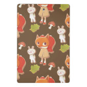 Versileerde koekjes van houtlanddieren mini klembord (Achterkant)