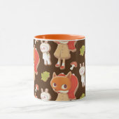 Versileerde koekjes van houtlanddieren mok (Midden)