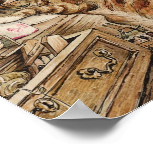 Versimpel de kaatpauze van Beatrix Potter Poster (Hoek)