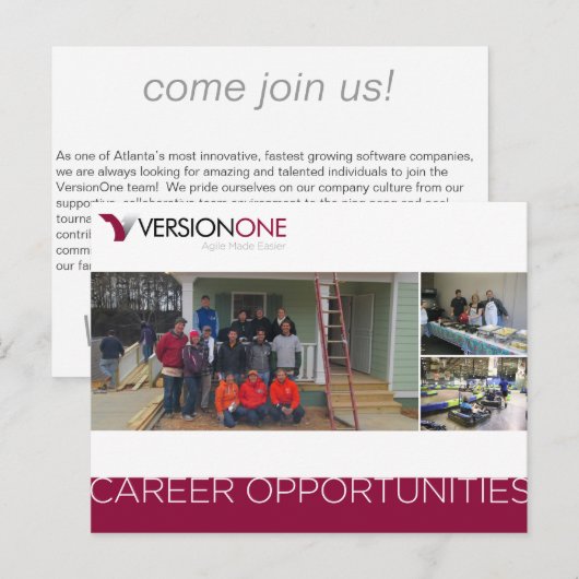 VersionOne-bedradingskaart Briefkaart (Voorkant / Achterkant)