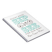 Versip en bekijk het handboek van de gast notitieboek (Rechterzijde)