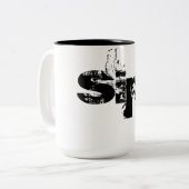 Versip het tweekleurige koffiemok (Voorkant links)