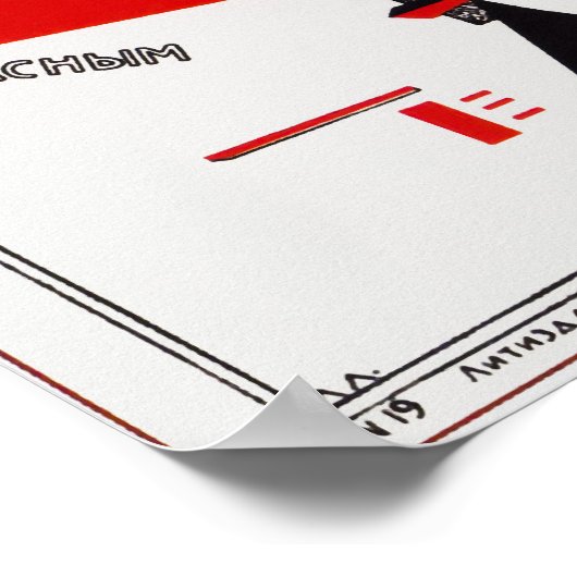 Versla de blanken met de Rode Wig Poster (Hoek)