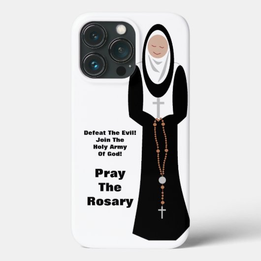 Versla de duivel...Bid de rozenkrans Case-Mate iPhone Case (Achterkant)