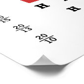 Versla de Enemy Eye Chart Poster (Hoek)