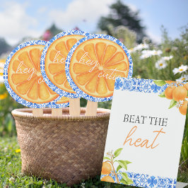 Versla de hitte | Little Cutie Baby shower Reclamebord Met Voetstuk