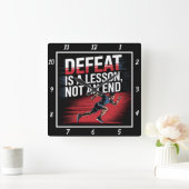 Versla de les, niet de eindloper vierkante klok (Huis)