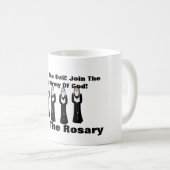 Versla het kwaad...bid de rosary! koffiemok (Voorkant rechts)