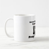 Versla het kwaad...bid de rosary! koffiemok (Links)