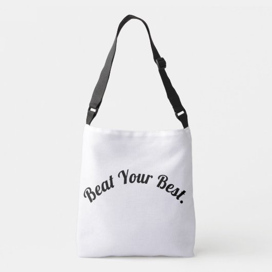 Versla je beste Motivatie ontwerp Crossbody Tas (Achterkant)