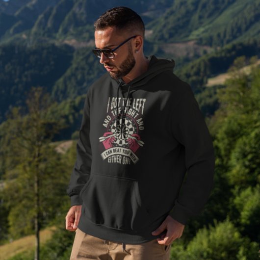 Versla je met beide handen - Sarcastische Dart Leg Hoodie