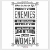 Versla je vijanden sticker (Vel)