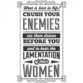 Versla je vijanden sticker (Voorkant)