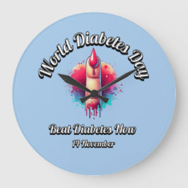 Versla nu diabetes. Werelddiabetesdag. Grote Klok