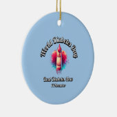 Versla nu diabetes. Werelddiabetesdag. Keramisch Ornament (Rechts)