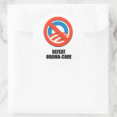 Versla Obama-zorg Ronde Sticker (Tas)