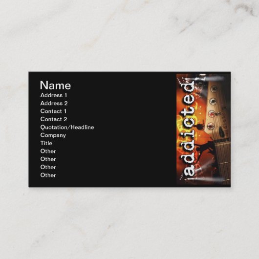 verslaafd_013 visitekaartje (Voorkant)