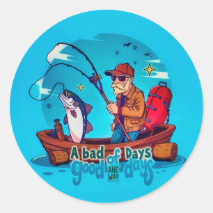 Verslaafd aan avontuur: een perfect dagje uit Gevi Ronde Sticker