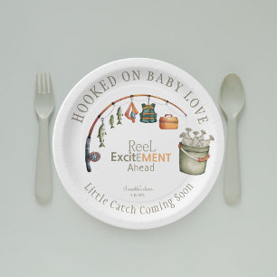 Verslaafd aan Baby Love Schattige Rustiek Baby sho Papieren Bordje