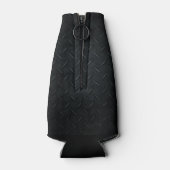 Verslaafd aan Bass Vist Funny Quote Beer Flesjeskoeler (Achterkant)