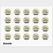 Verslaafd aan de passie: Visverslaving Design Ronde Sticker (Vel)