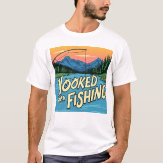 verslaafd aan de visserij t-shirt