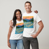 verslaafd aan de visserij t-shirt (Unisex)