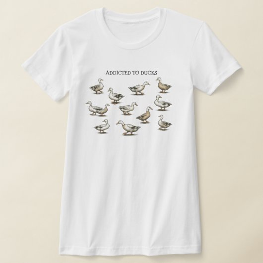 Verslaafd aan Eenden T-Shirt (Laagn)