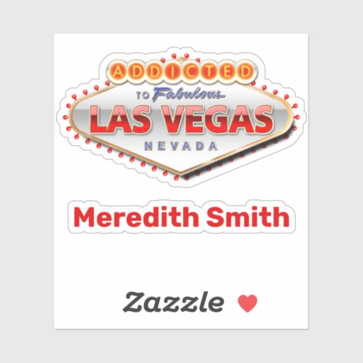 Verslaafd aan Fabulous Las Vegas, NV Sticker (Vel)