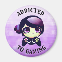Verslaafd aan gaming | Leuke Kawaii meisje gamer