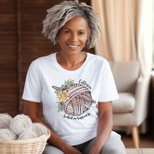 Verslaafd aan Geluk Gehaakte Liefhebbers Gepersona T-shirt