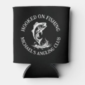 Verslaafd aan Geviste gepersonaliseerde visser Blikjeskoeler (Voorkant)