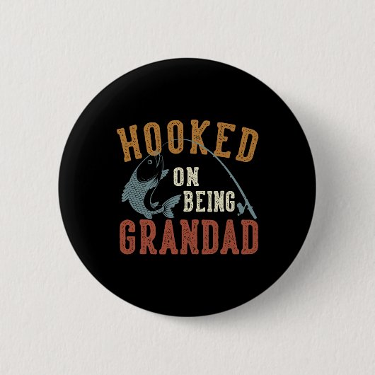 Verslaafd aan het feit dat opa Vaderdag Grand Vist Ronde Button 5,7 Cm (Voorkant)