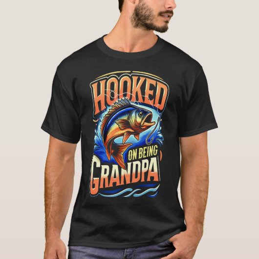 Verslaafd aan het grootvader zijn t-shirt (Voorkant)
