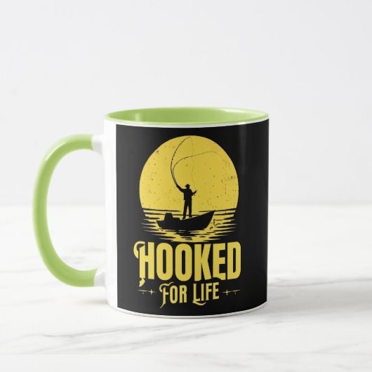 Verslaafd aan het leven. mok (Links)