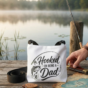 Verslaafd aan het vadersleven crossbody tas