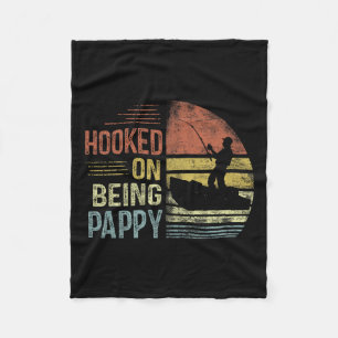 Verslaafd aan het zijn van pappy Vist cadeaus papp Fleece Deken